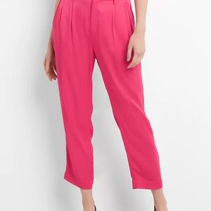 Satin Pleated Trousers